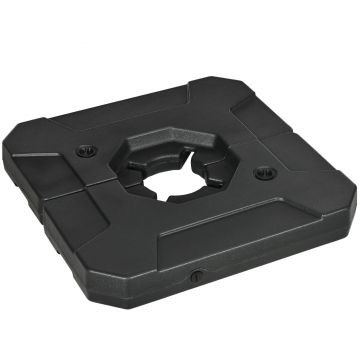 Outsunny Set 2 Greutăți Robuste pentru Stabilizarea Umbrelei de Soare, Capacitate 110kg cu Nisip sau 70kg cu Apă, Negru | Aosom Romania
