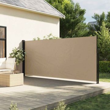 Copertina laterală retractabilă, bej, 180x500 cm