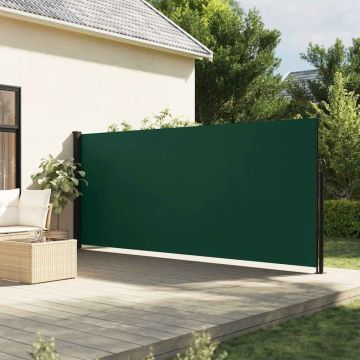 Copertina laterală retractabilă, verde închis, 180x500 cm