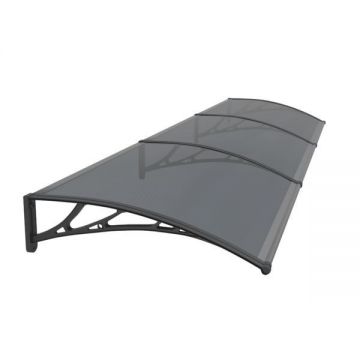 Copertina Premium de usa 300x80cm, brate negre, placa 6mm intreaga antracit