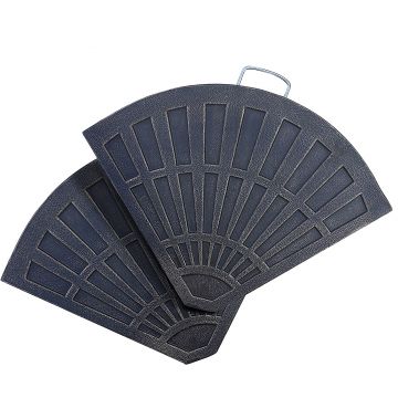 Outsunny Set 2 Greutăţi pentru Umbrelă de 28 kg cu Design în Evantai şi Mâner, 66x47x4.2 cm, Bronz | Aosom Romania