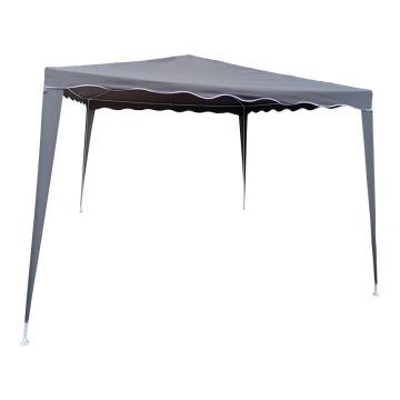 Pavilion de gradina, Gazebo, Gri inchis, 300x300x250 cm
