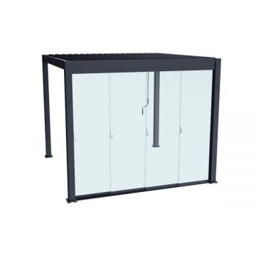 Set 4 Panouri glisante din sticla pentru pergola bioclimatica, UnicSpot