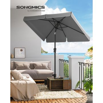 Umbrela de gradina Songmics Gri 200x150x230 cm